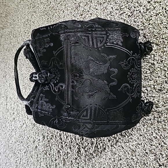 LILLI'S SHANGHAI Black Jacquard Bag - Picture 6 of 9